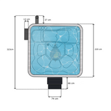 Balance Terris mit 1 Liegeplatz | Premium Edition | HotTub aus Acryl mit Rhombo-Verkleidung | Komplettset | 5 Personen