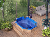Original XXL Einbauwanne aus GFK | Achteckig 2,40 x 1,80 Meter | Konfigurierbar | für 8 Personen