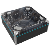 Wellis Everest Life Deluxe | 236 x 236 cm | Premium Whirlpool Komplettset | 2 Liege- und 3 Sitzplätze