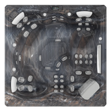 Wellis Makalu Life Essential | 215 x 215 cm | Premium Whirlpool Komplettset | 2 Liege- und 3 Sitzplätze