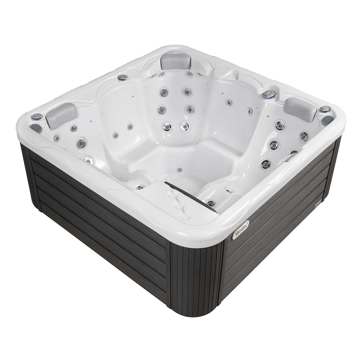 Wellis Pluto | 200 x 200 cm | Whirlpool Komplettset | 2 Liege- und 3 Sitzplätze