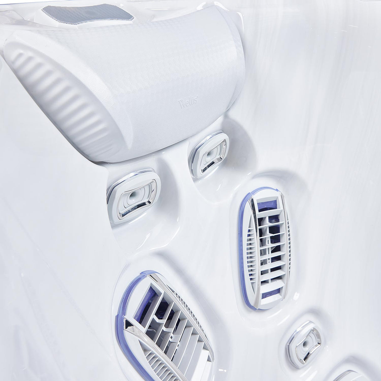 Wellis Atlas Life Essential | 215 x 215 cm | Whirlpool Plug n Play Komplettset | 1 Liege- und 5 Sitzplätze