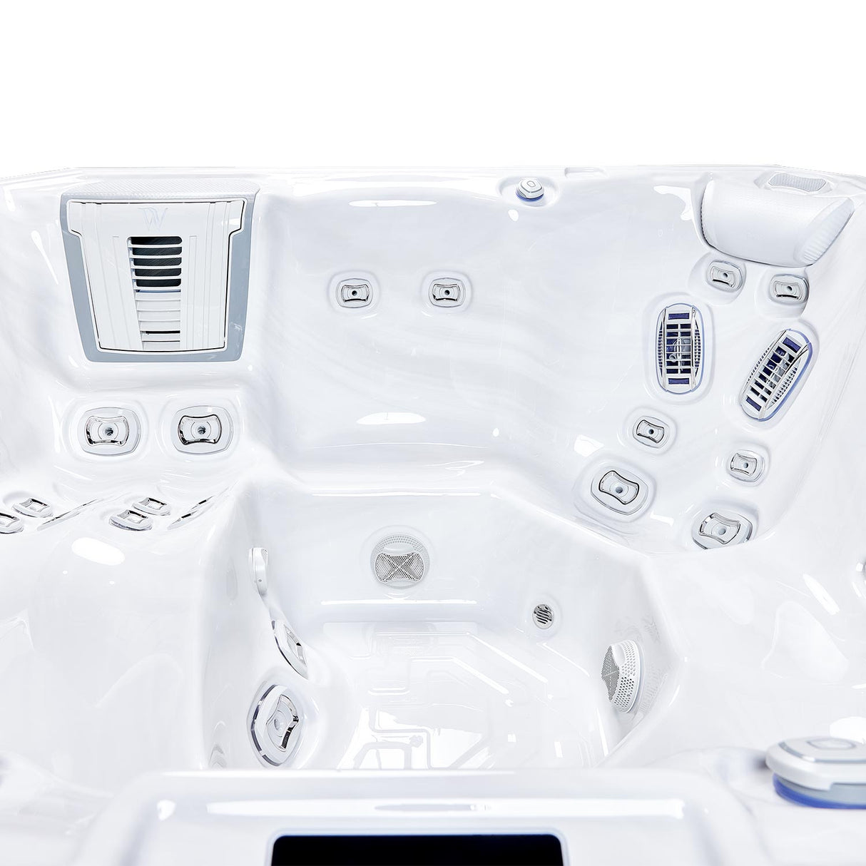 Wellis Atlas Life Essential | 215 x 215 cm | Whirlpool Plug n Play Komplettset | 1 Liege- und 5 Sitzplätze