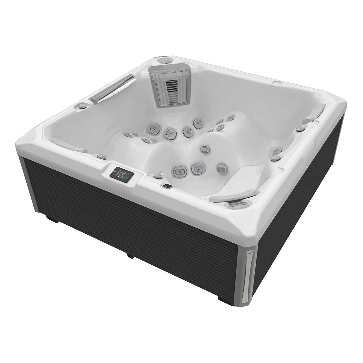 Wellis Makalu Life Essential | 215 x 215 cm | Premium Whirlpool Komplettset | 2 Liege- und 3 Sitzplätze