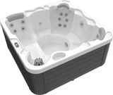 Wellis Castor P&P | 200 x 200 cm | Whirlpool Komplettset Plug n Play | 1 Liege- und 5 Sitzplätze