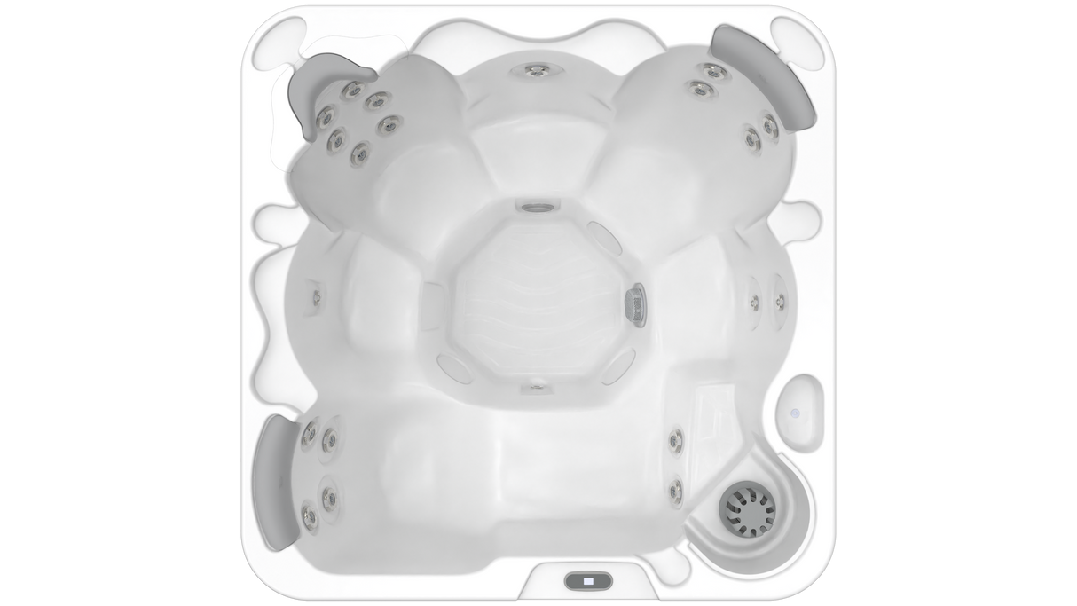 Wellis Castor P&P | 200 x 200 cm | Whirlpool Komplettset Plug n Play | 1 Liege- und 5 Sitzplätze