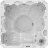 Wellis Castor P&P | 200 x 200 cm | Whirlpool Komplettset Plug n Play | 1 Liege- und 5 Sitzplätze