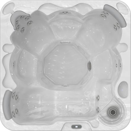 Wellis Castor P&P | 200 x 200 cm | Whirlpool Komplettset Plug n Play | 1 Liege- und 5 Sitzplätze