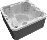 Wellis Castor P&P | 200 x 200 cm | Whirlpool Komplettset Plug n Play | 1 Liege- und 5 Sitzplätze