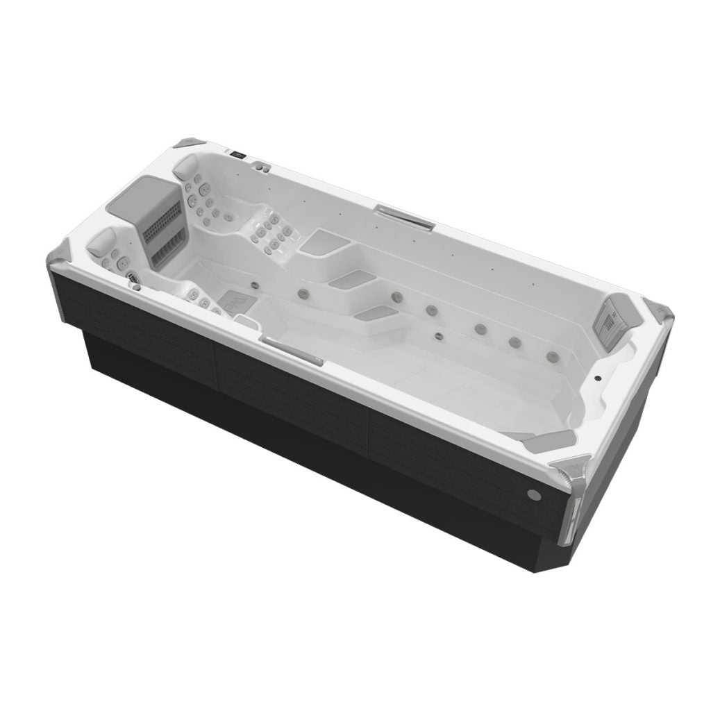 Wellis Amazonas W-Flow | Grand Prix Edition | 550 x 235 cm | Beheizter Pool mit Gegenschwimmanlage | 2 Liegeplätze mit Schwimmbereich