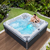 Wellis Kilimanjaro Life Deluxe | 236 x 236 cm | Premium Whirlpool Komplettset | 1 Liege- und 5 Sitzplätze