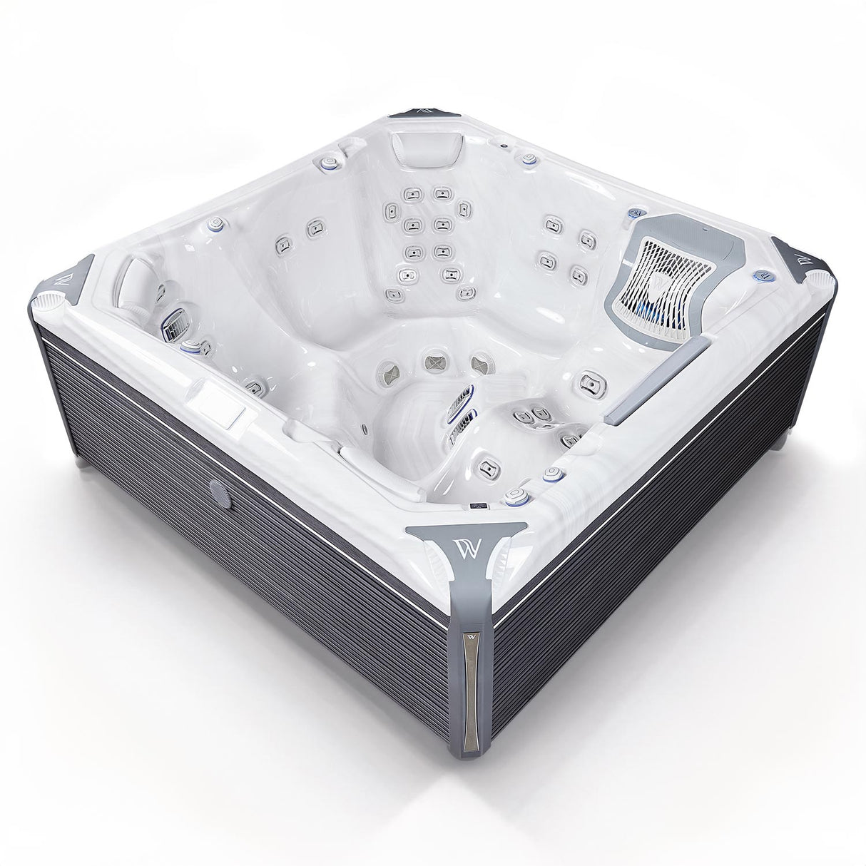 Wellis Kilimanjaro Life Deluxe | 236 x 236 cm | Premium Whirlpool Komplettset | 1 Liege- und 5 Sitzplätze