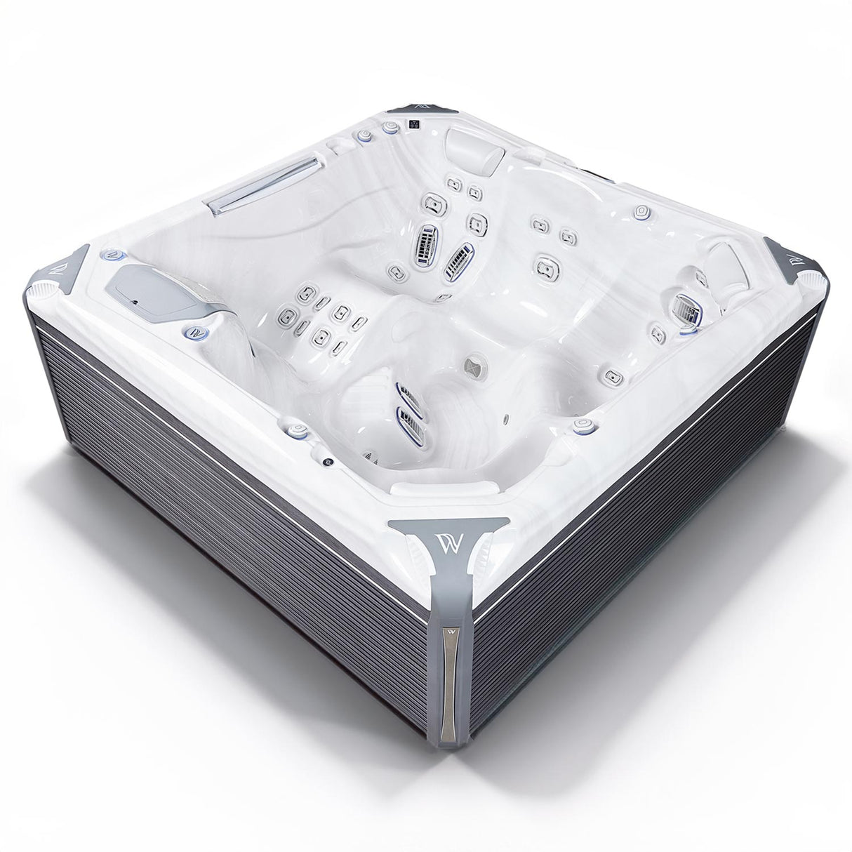 Wellis Kilimanjaro Life Deluxe | 236 x 236 cm | Premium Whirlpool Komplettset | 1 Liege- und 5 Sitzplätze