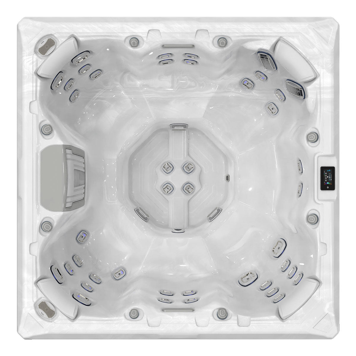 Wellis Mandala Life Deluxe | 215 x 215 cm | Premium Whirlpool Komplettset | 7 Sitzplätze