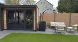 Kirami Comfort BlackIce S mit Kühlsystem | Eisfass / Eistonne für Garten  | 76 x 116cm