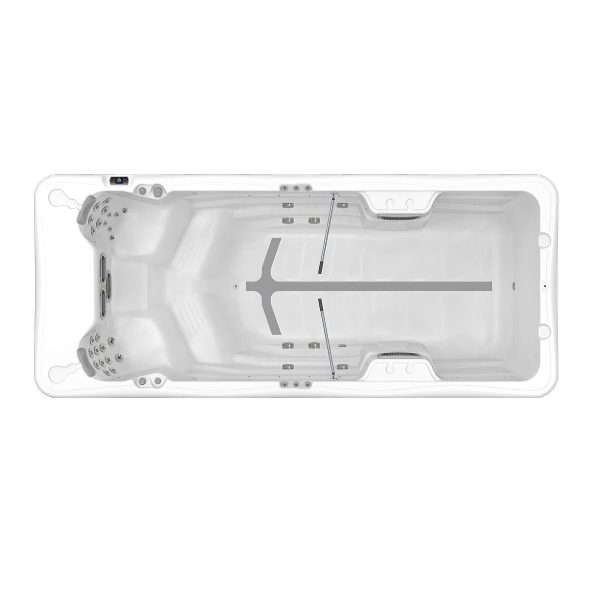 Wellis Amazonas Riverjet Life | 550 x 235 cm | Beheizter Pool mit Gegenschwimmanlage | 2 Sitzplätze mit Schwimmbereich