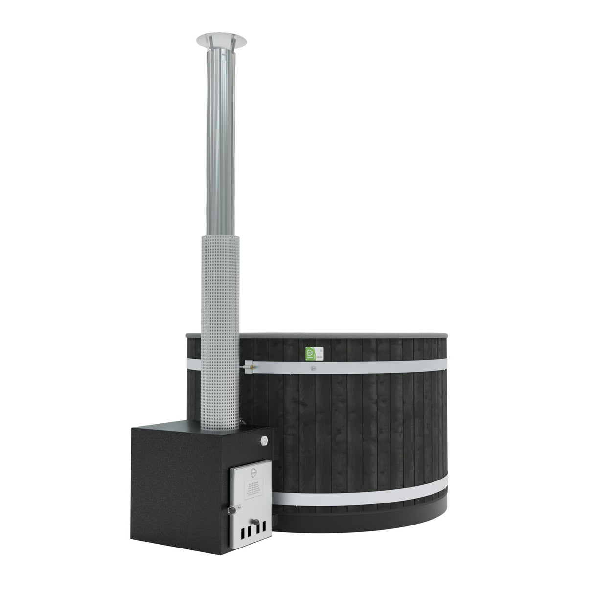Kirami Annex Family M | Hot Tub mit Holzofen | 170 cm / 29 kW