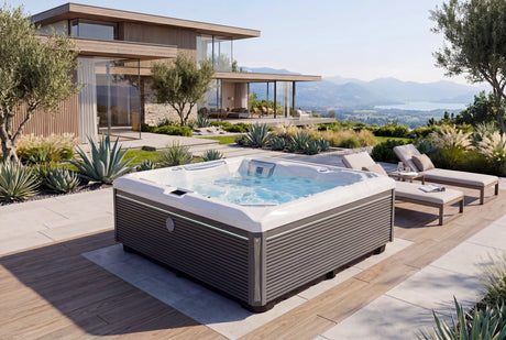 Wellis Atlas Life Deluxe | 215 x 215 cm | Premium Whirlpool Komplettset | 1 Liege- und 5 Sitzplätze