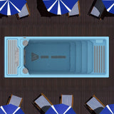 Wellis Beach Club Deluxe | 600 x 235 cm | Beheizter Pool mit Gegenschwimmanlage
