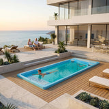 Wellis Beach Club Deluxe | 600 x 235 cm | Beheizter Pool mit Gegenschwimmanlage