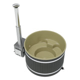 Kirami Comfort Steady M Badefass | Hot Tub mit Holzofen | 170 cm / 29 kW