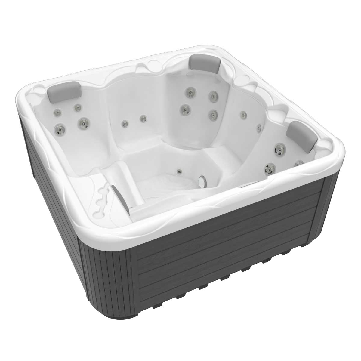 Wellis Callisto P&P | 200 x 200 cm | Whirlpool Plug n Play Komplettset | 2 Liege- und 3 Sitzplätze