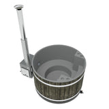 Kirami Comfort Family M | Badefassset mit Holzofen | 170 cm / 29 kW