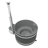 Kirami Comfort Family M | Badefassset mit Holzofen | 170 cm / 29 kW