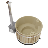 Kirami Comfort Family M | Badefassset mit Holzofen | 170 cm / 29 kW