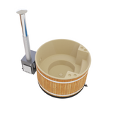 Kirami Comfort Family M | Badefassset mit Holzofen | 170 cm / 29 kW