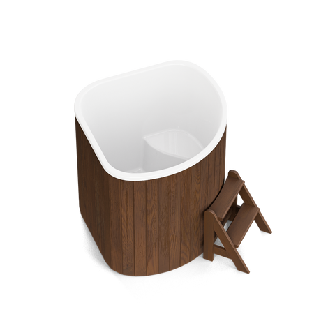 PolarSpa Abkühlbecken 130 Corner | Eckvariante Komplettset | ohne Technik & Heizung | 1,30 x 1,30 Meter