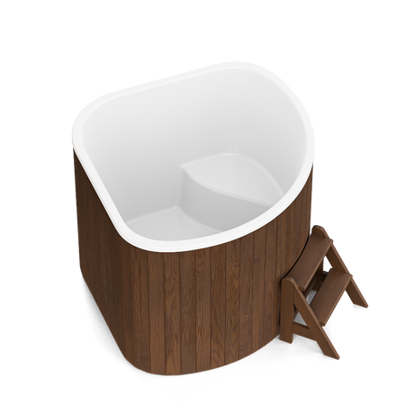 PolarSpa Abkühlbecken 160 Corner | Eckvariante Komplettset | ohne Technik & Heizung | 1,60 x 1,60 Meter