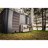 Premium Hot Tub Black Line | 220 x 220 cm | Acryl Wanne mit WPC-Verkleidung