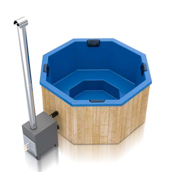 Original Octa M | HotTub mit Holzofen | für 6 Personen | 1.80 × 1.80 Meter