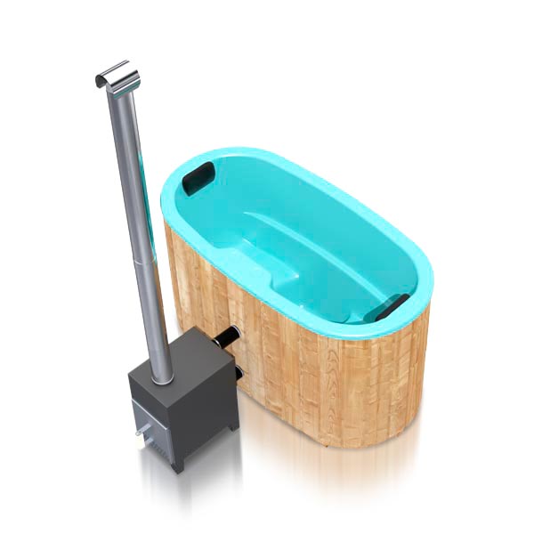 Original Tiny XS Hottub | HotTub mit Holzofen | für 2 Personen | 1.85 x 0.95 Meter