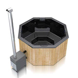 Original Octa M | HotTub mit Holzofen | für 6 Personen | 1.80 × 1.80 Meter
