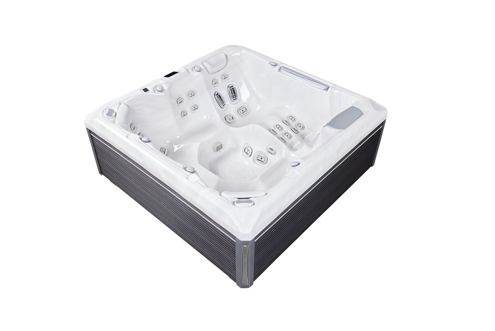 Wellis Atlas Life Deluxe | 215 x 215 cm | Premium Whirlpool Komplettset | 1 Liege- und 5 Sitzplätze