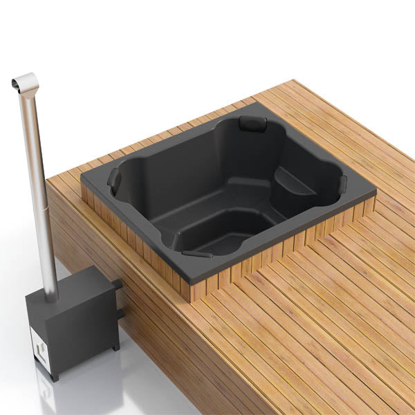 HotTub GFK Einbau-Badefass für 8 Personen | 2×1,7