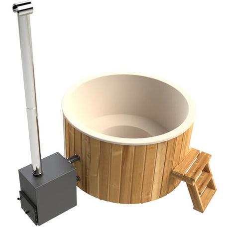Original Globo Ex Hottub | HotTub mit Holzofen | für 4 Personen | Ø 1,80 Meter