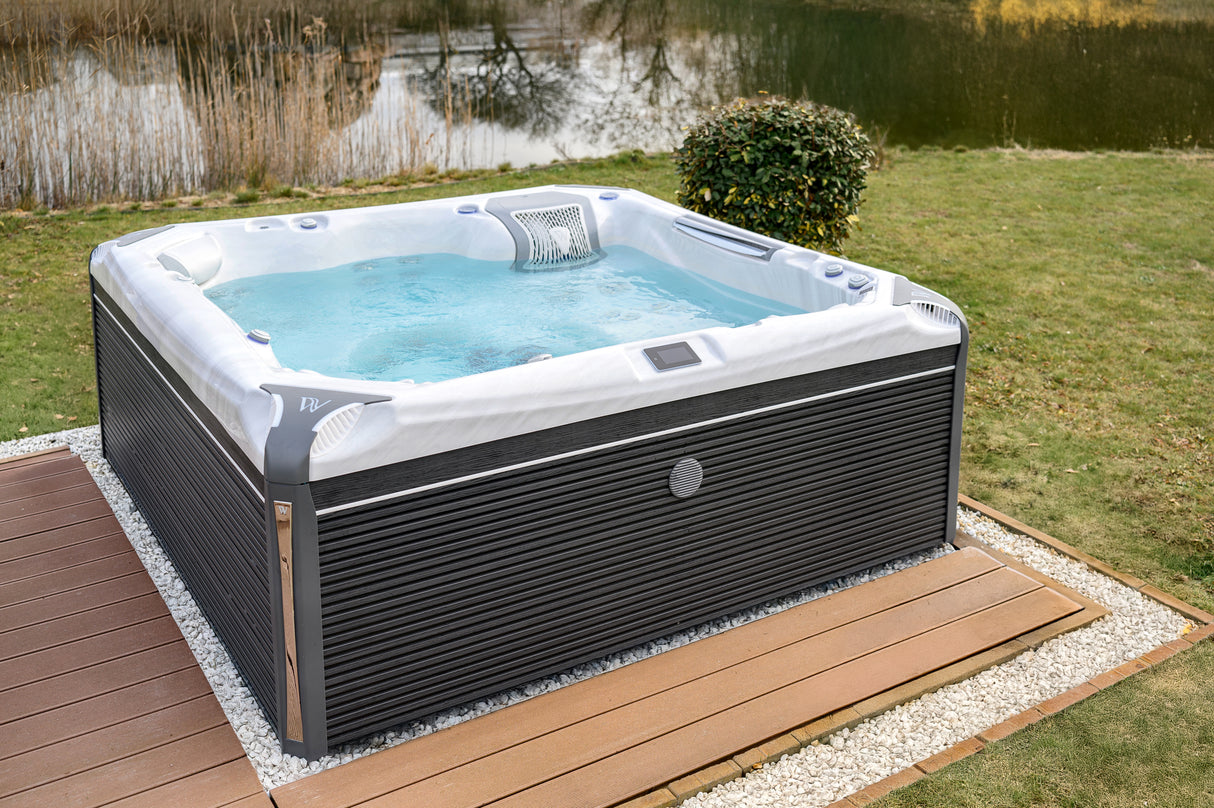 Wellis Kilimanjaro Life Deluxe | 236 x 236 cm | Premium Whirlpool Komplettset | 1 Liege- und 5 Sitzplätze