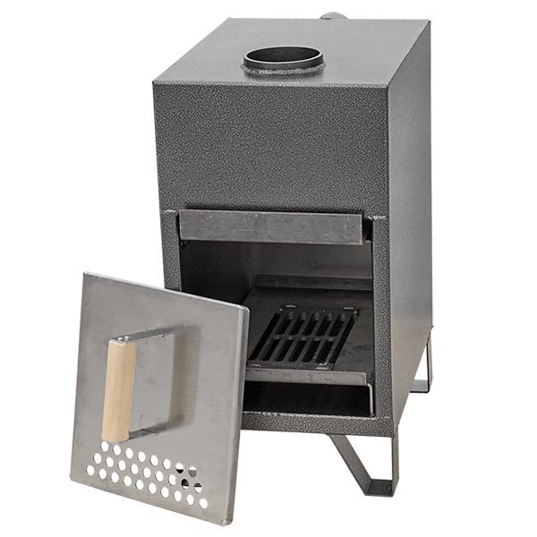 Badefass Holzofen | Aluminium Außenofen Komplettset | 27 kW