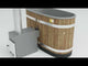 Kirami Annex Tiny S | Hot Tub mit Holzofen |  162,5 cm | für 2 Personen