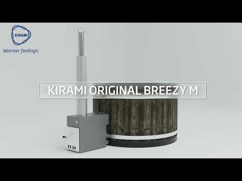 Kirami Breezy M | Hot Tub mit Holzofen | Ø 170 cm | für 4-6 Personen