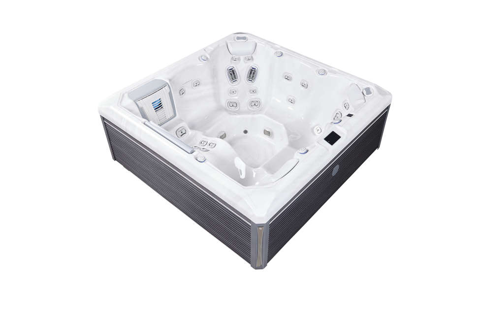 Wellis Atlas Life Deluxe | 215 x 215 cm | Premium Whirlpool Komplettset | 1 Liege- und 5 Sitzplätze